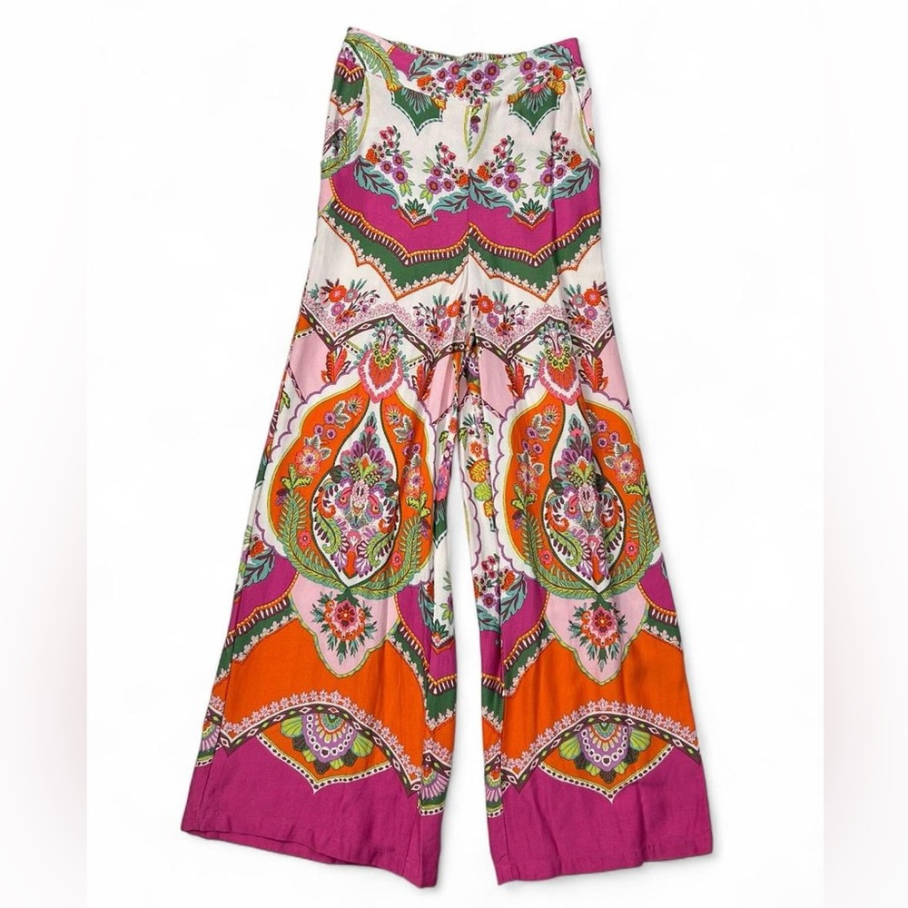 Rachel Zoe Multicolor Paisley Wide Leg Jumpsuit Pants